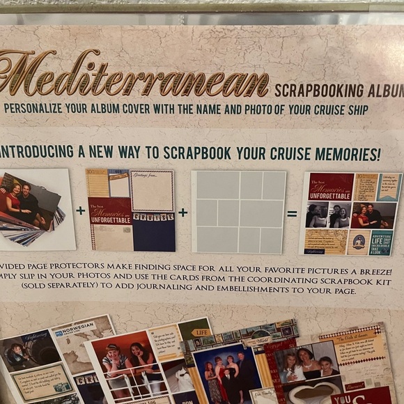 Mediterranean Cruise Scrapbook Album 12x12 –  Cruise Travel Memory Book – New - Picture 10 of 14